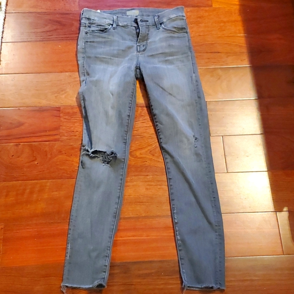Mother distressed jeans